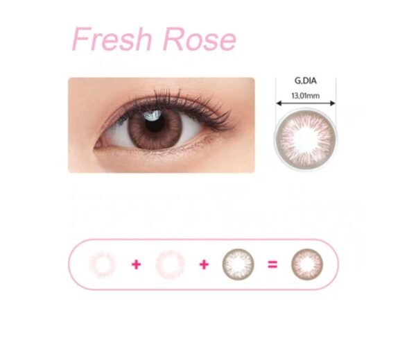 acuvue define fresh rose contact lenses