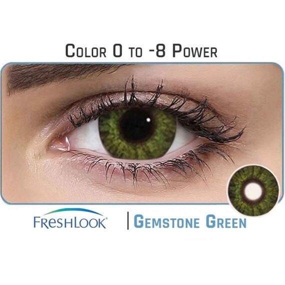 freshlook colorblends gemstone green color lenses